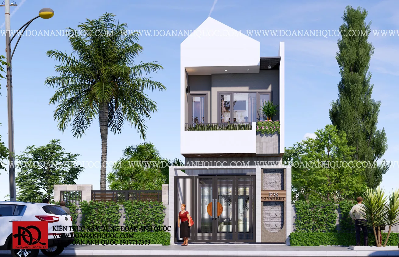 Thiết kế nhà phố đẹp 5x15m  tại Phan thiết- Bình Thuận_ MS24