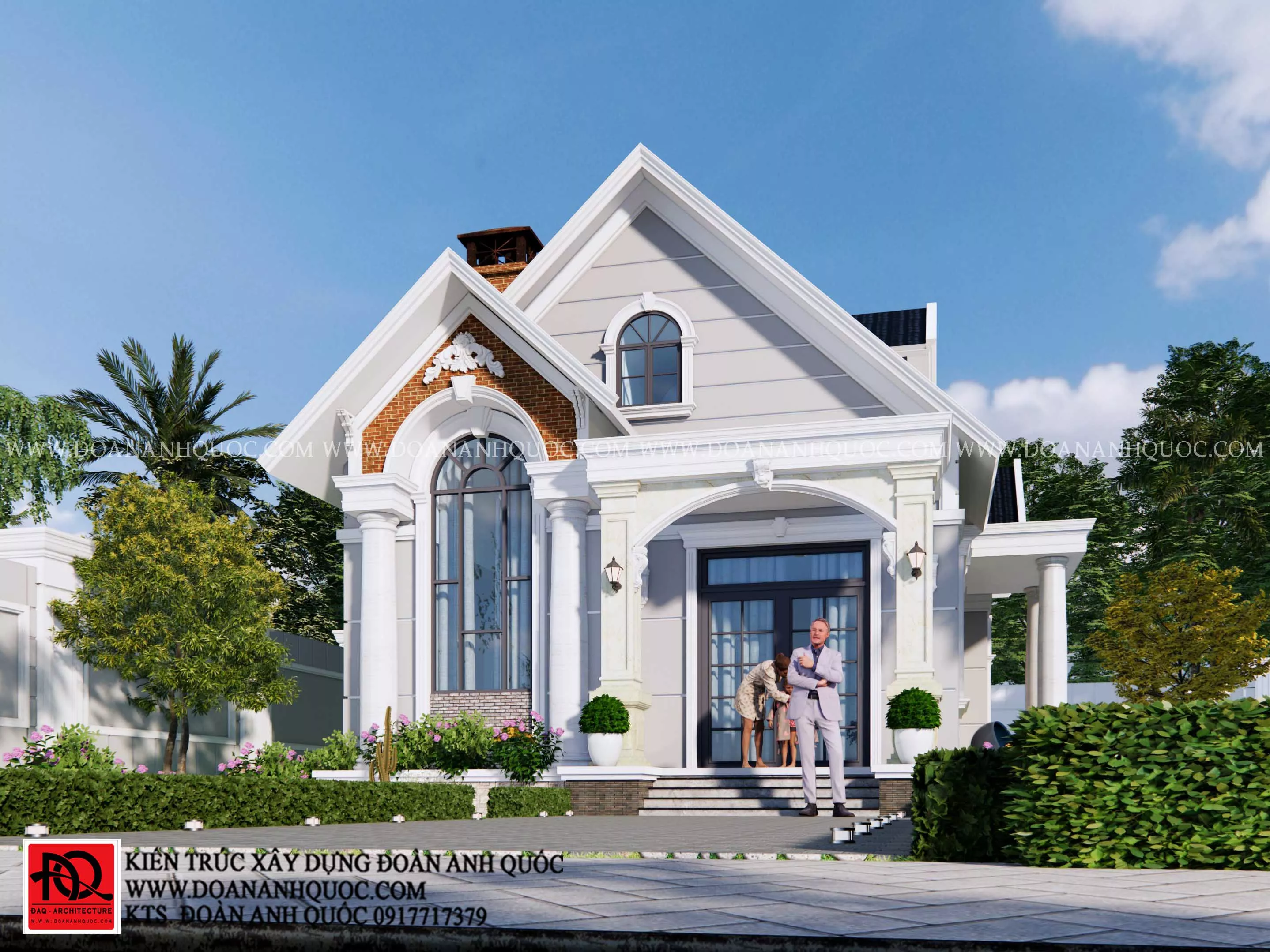 Thiết kế nhà phan thiết- nhà cấp 4 tân cổ điển