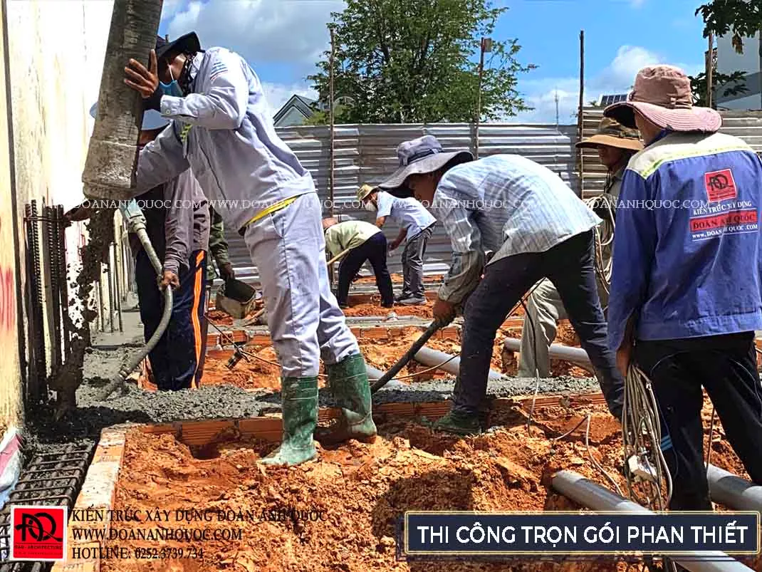 Thi công trọn gói nhà phố 3 tầng hiện đại bậc nhất phố biển Rạng Đông Phan Thiết