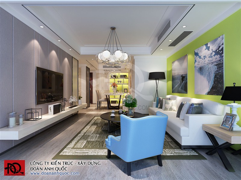 nội thất nhà phố 2 tầng